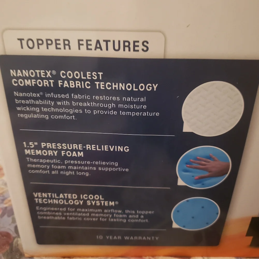 Blue Quilted Mattress Cover for Enhanced Comfort